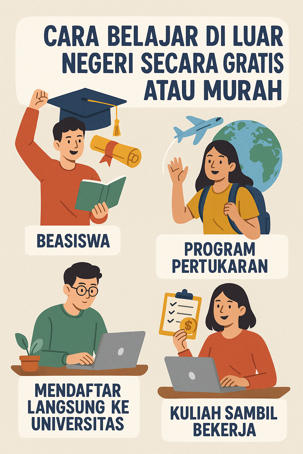 Cara belajar di luar negeri